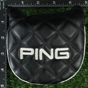 PING MALLET PUTTER HEADCOVER MAGNETIC BLACK / WHITE ~ LOOK!!