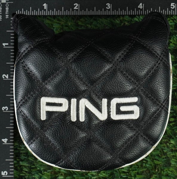 PING MALLET PUTTER HEADCOVER MAGNETIC BLACK / WHITE ~ LOOK!!