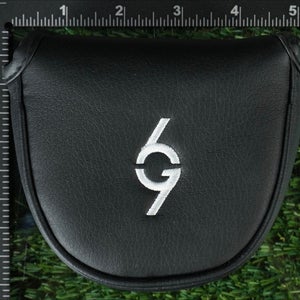 69 GOLF P-23 MALLET PUTTER HEADCOVER BLACK / WHITE ~ LOOK!!
