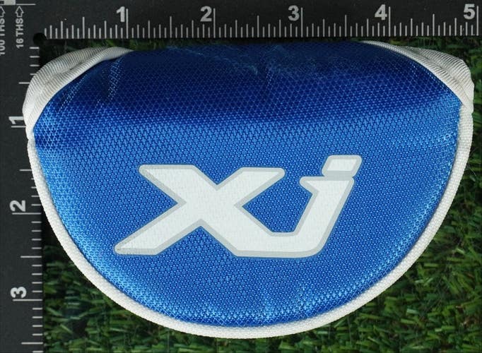ODYSSEY XJ MID-MALLET PUTTER HEADCOVER JUNIOR JR. KIDS YOUTH BLUE / WHITE