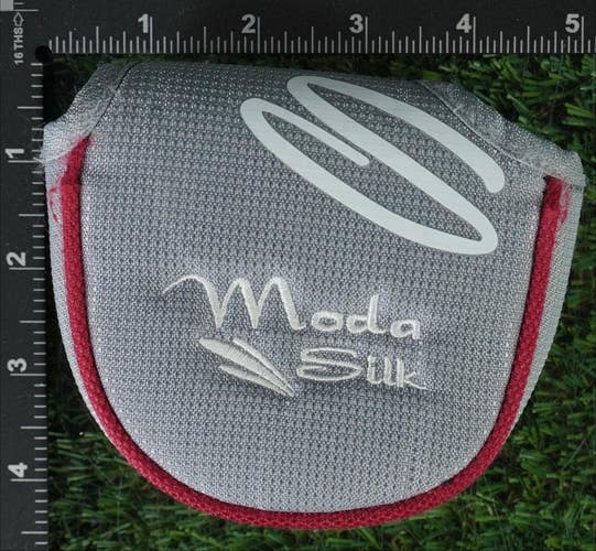 TOUR EDGE MODA SILK MALLET PUTTER HEADCOVER WOMEN'S LADIES GRAY / PINK ~ LOOK!!