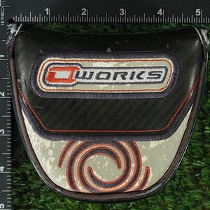ODYSSEY O-WORKS MALLET PUTTER HEADCOVER MAGNETIC BLACK / GRAY / RED ~ LOOK!!