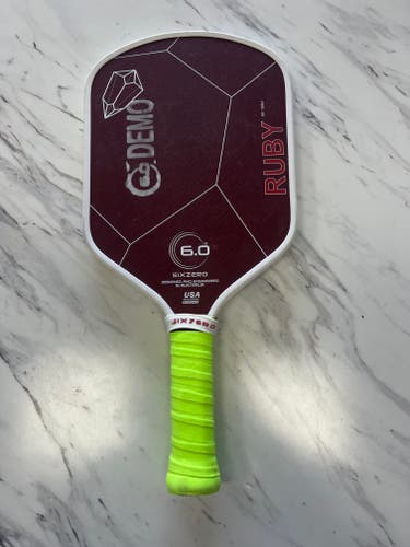 Six Zero Ruby Pickleball Paddle 16mm USED DEMO
