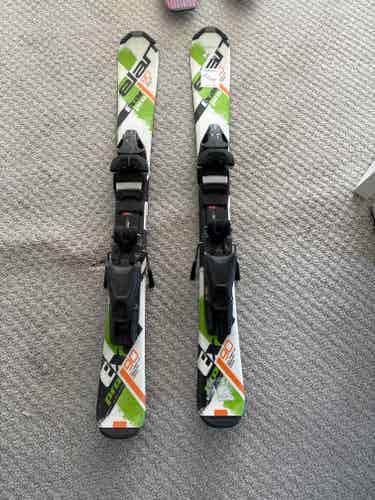 All Mountain 90 cm Elan Jr Pro RACE Skis With Bindings (Used)
