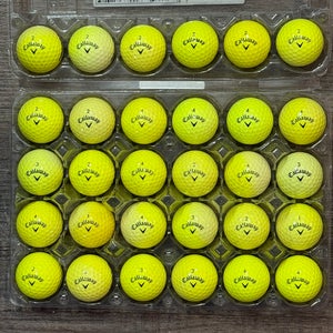 30 Callaway Supersoft Yellow Golf Balls - 5A/4A Condition
