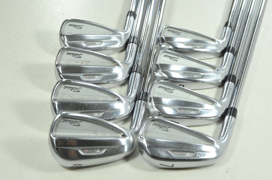 LEFT HANDED Titleist T100S 2021 4-PW,48* Iron Set X-Stiff NS Pro Steel # 207145