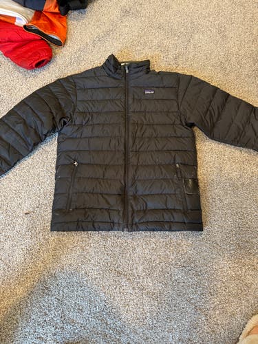 Black Kids Unisex Large Nano puff Patagonia Jacket (Used)