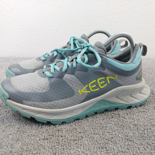 Keen Versacore Waterproof Hiking Shoes Womens Size 7.5 Sneakers Gray Blue Low