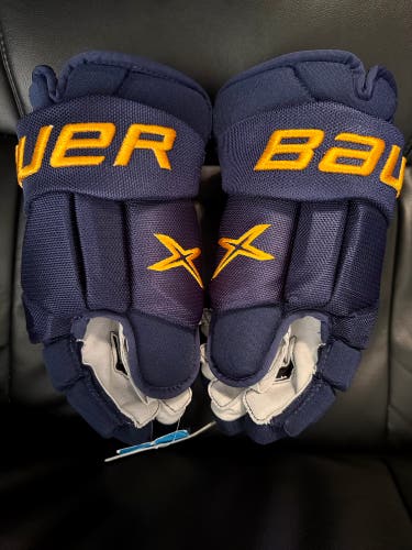 Bauer Vapor 2X Pro St Louis Blues Pro Stock Hockey Gloves Size 15