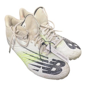Used New Balance LAX Cleats Mens White Senior 10 11375-S000370450