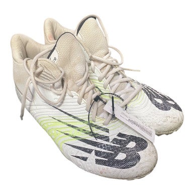 Used New Balance LAX Cleats Mens White Senior 10 11375-S000370450