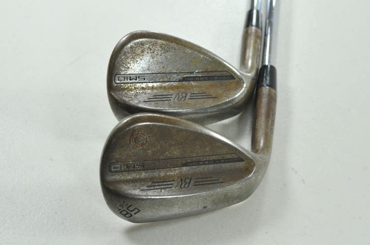 LEFT HANDED Titleist Vokey SM10 Raw 54*, 58* Wedge Set NS Pro Steel  # 207155