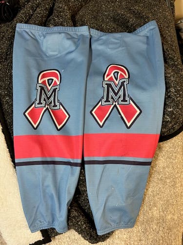 St Mike's Majors OHL Pink in the Rink Breast Cancer Pro Stock socks