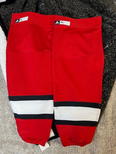 Ottawa Senators Carolina Hurricanes Pro Stock Adidas XL red socks