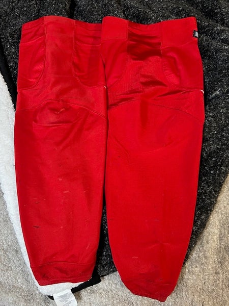 Red with White Backing Reebok Practice Hockey Socks Size L Pro Stock - USED