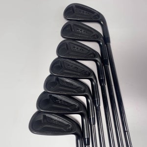 Adams Idea Tech A4 Tour Black Iron Set 4-PW KBS Tour Black Stiff Steel Mens RH