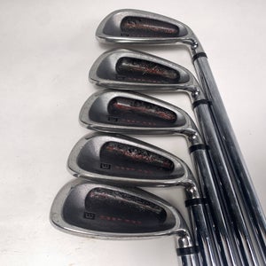 Wilson Deep Red Iron Set 6-PW Stiff Steel Mens RH