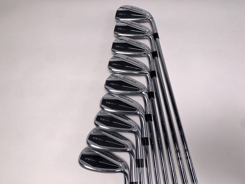 TaylorMade Qi Iron Set 4-PW+GW+SW KBS Max MT 85g Stiff Steel Mens RH +1/2''