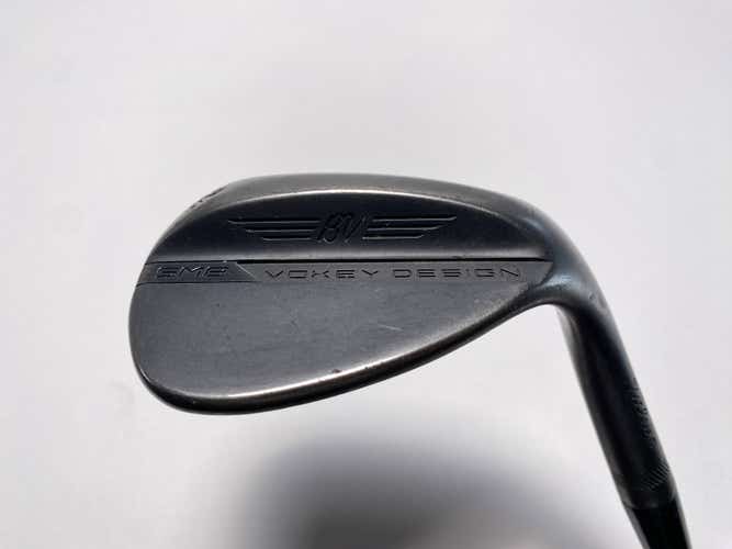 Titleist Vokey SM8 Jet Black Lob Wedge LW 62* 8 Bounce M-Grind Wedge Mens RH