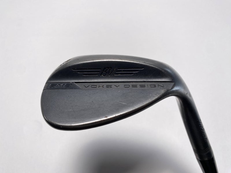 Titleist Vokey SM8 Jet Black Lob Wedge LW 62* 8 Bounce M-Grind Wedge Mens RH
