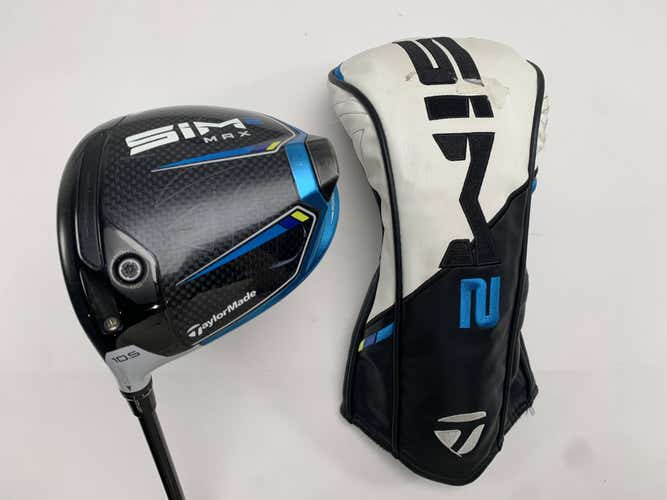 TaylorMade SIM2 MAX Driver 10.5* HZRDUS RDX Smoke 6.5 Black Extra Stiff LH HC