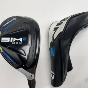 TaylorMade SIM2 MAX Rescue 3 Hybrid 19* Fujikura Ventus Blue 7S Stiff RH HC