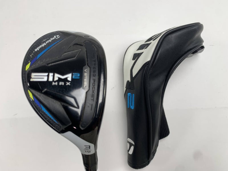 TaylorMade SIM2 MAX Rescue 3 Hybrid 19* Fujikura Ventus Blue 7S Stiff RH HC