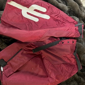 Arizona Phoenix Coyotes Desert Night Cactus Pro Stock Bauer Pants Shell Size L Maroon