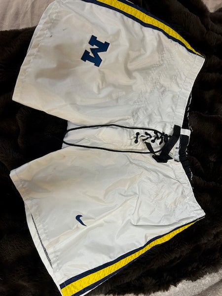 University of Michigan Wolverines Winter White Outdoor Pro Stock Bauer Pants Shell XL White