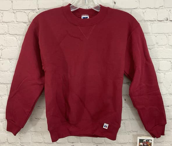 Russell Athletic Youth NuBlend Long-Sleeve Sweatshirt Cardinal Red Medium
