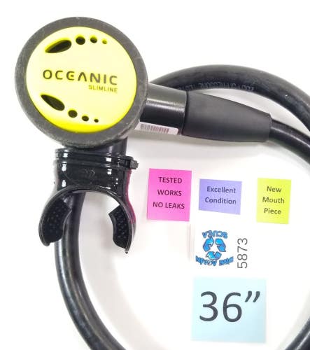 Oceanic Slim Line 2 Yellow Scuba Dive Octo Octopus 2nd Stage Regulator Slimline