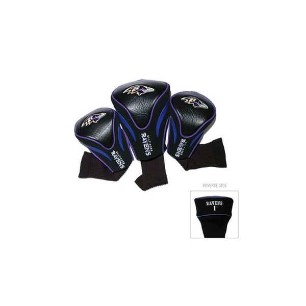 Team Golf Contour Golf Club Headcovers 3pk (Baltimore Ravens) NFL NEW
