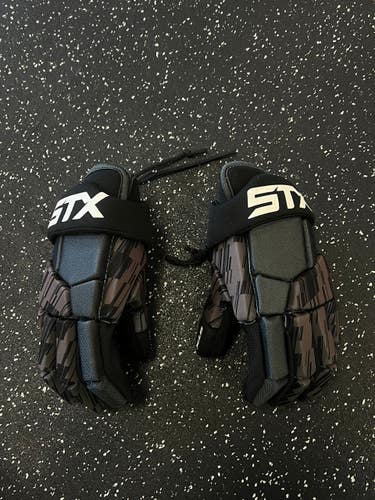 Used STX STALLION 75 Lacrosse Gloves Mens Black LG 11849-S000034097
