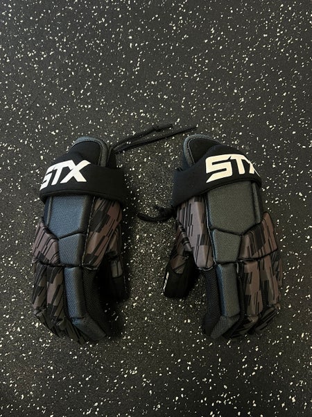Used STX STALLION 75 Lacrosse Gloves Mens Black LG 11849-S000034097