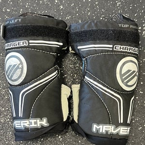 Used Maverik CHARGER Lacrosse Arm Pads/Guards Black LG 11849-S000034098