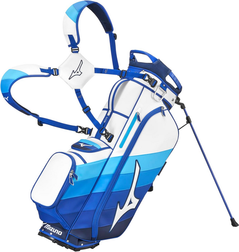 NEW 2025 Mizuno 5-Way Royal Blue/White Tour Staff Stand Golf Bag