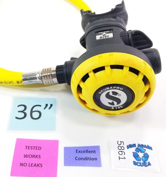 Scubapro R195 Octo Second 2nd Stage Regulator Octopus Scuba Dive + NEW 36" Hose