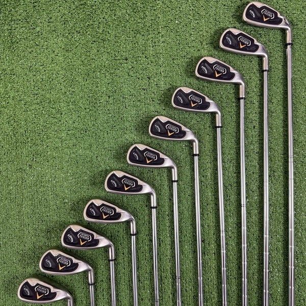 Callaway Big Bertha Fusion Iron Set 3-PW AW SW LW Uniflex Steel