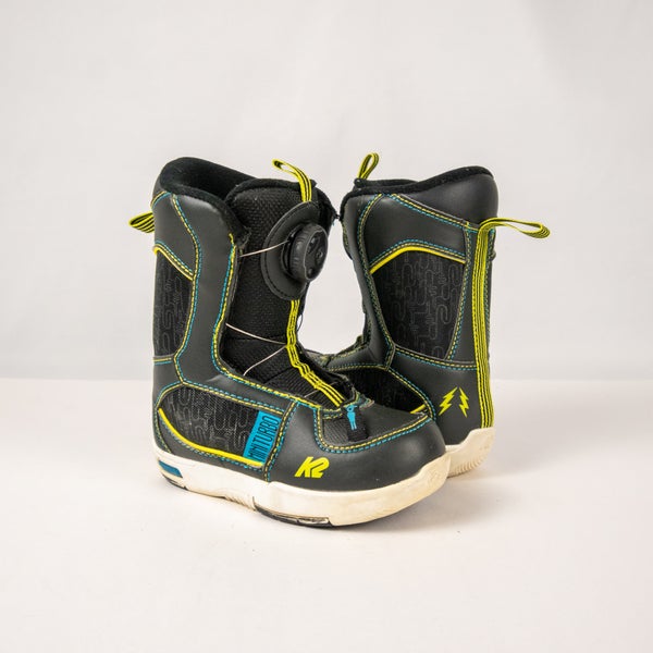 K2 Mini Turbo Kid's 11K (Little Kids) Snowboard Boots Soft Flex All Mountain (Used)