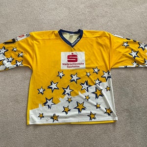 Yellow XL Men's Goalie Cut German Jersey (Used) - from the 90's. Rare.