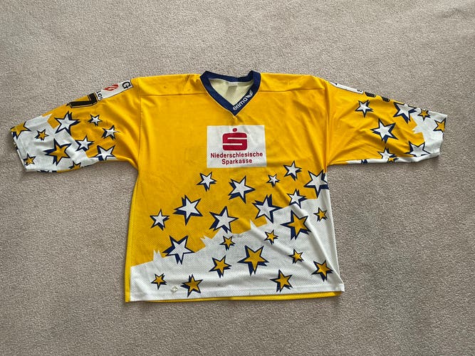 Yellow XL German Goalie Cut Men's Jersey (Used)