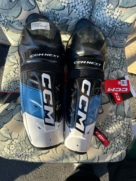 Senior CCM Next 14" Shin Pads (New)