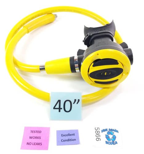 Tusa SS-20 Octo Octopus 2nd Stage Regulator SCUBA Diving Yellow  40" Hose  #5866