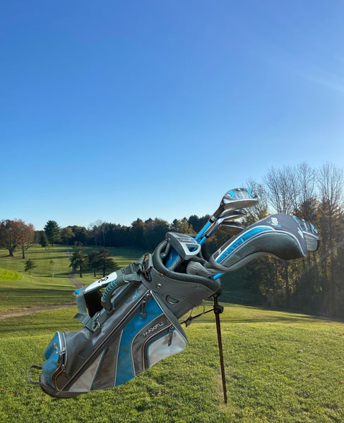 Junior Maxfli Rev 3 Right Handed Clubs Junior 6 Pieces (Dr,FW,HY,7,9,Putter) W/ Bag