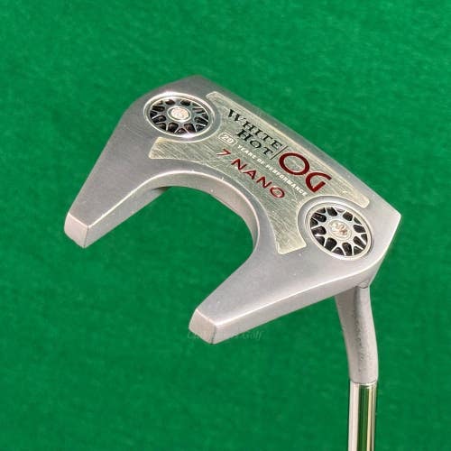 Odyssey White Hot OG 7 NANO 35" Heel-Shafted Putter w/ Super Stroke & HC