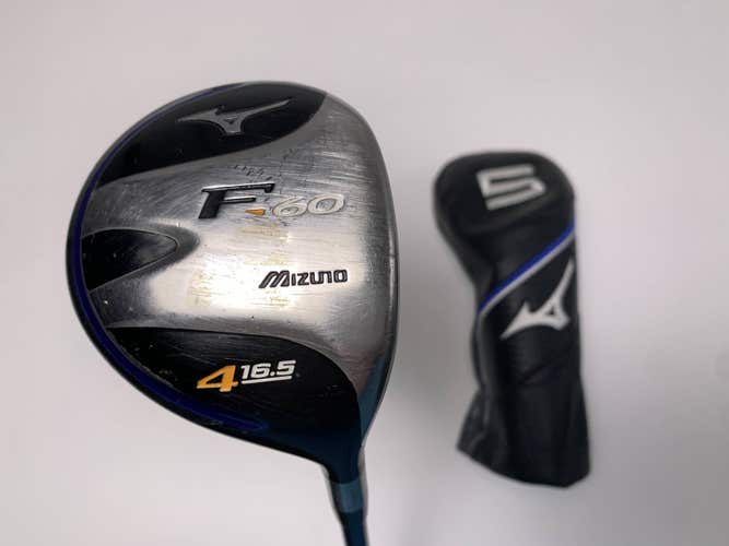 Mizuno F-60 4 Fairway Wood 16.5* Exsar FS3 Regular Graphite Mens RH