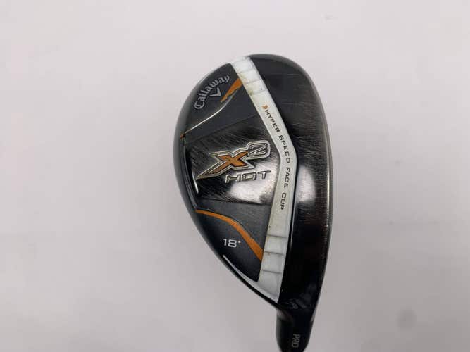 Callaway X2 Hot Pro 2 Hybrid 18* Aldila Tour ATX 3.3 Stiff Graphite Mens RH