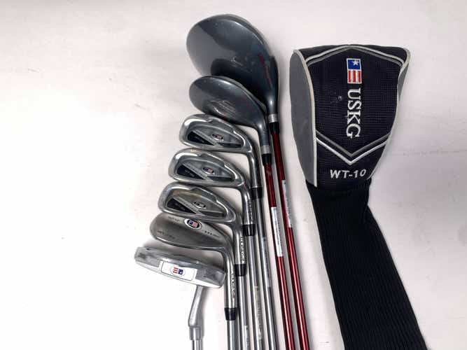 US Kids WT-10U Club Set Driver 4H 6 8 PW SW  Putter Ultralight 60" Youth RH HC