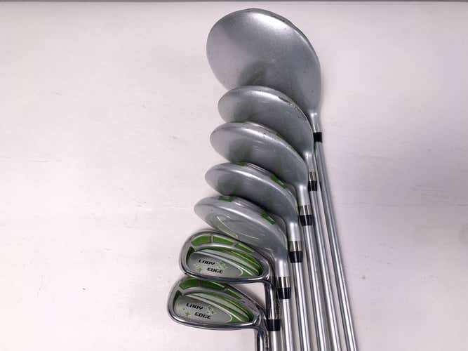 Tour Edge Lady Edge Club Set Driver 3W 5W 6H 7H 8 9 Lady Edge Ladies Graphite RH