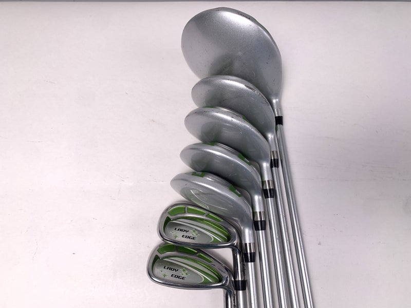 Tour Edge Lady Edge Club Set Driver 3W 5W 6H 7H 8 9 Lady Edge Ladies Graphite RH